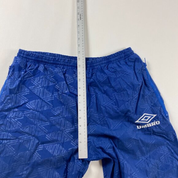 Vintage Umbro Windbreaker Pants Mens XL Soccer Track AOP Spellout All Over Print - Picture 11 of 14